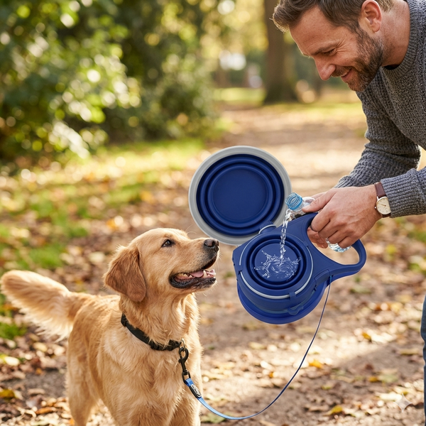 Portable Pet Water Cup & Rope Set